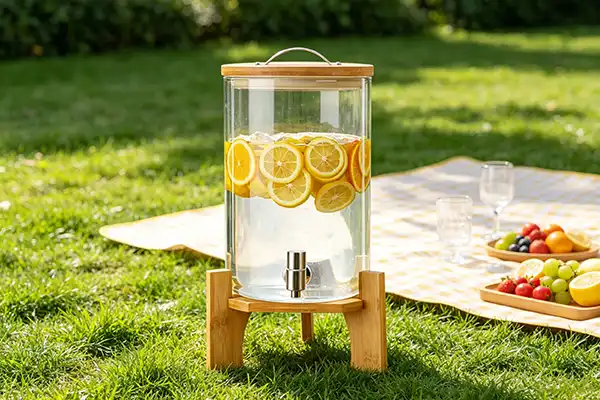 What are the different types of drink dispensers with stands?